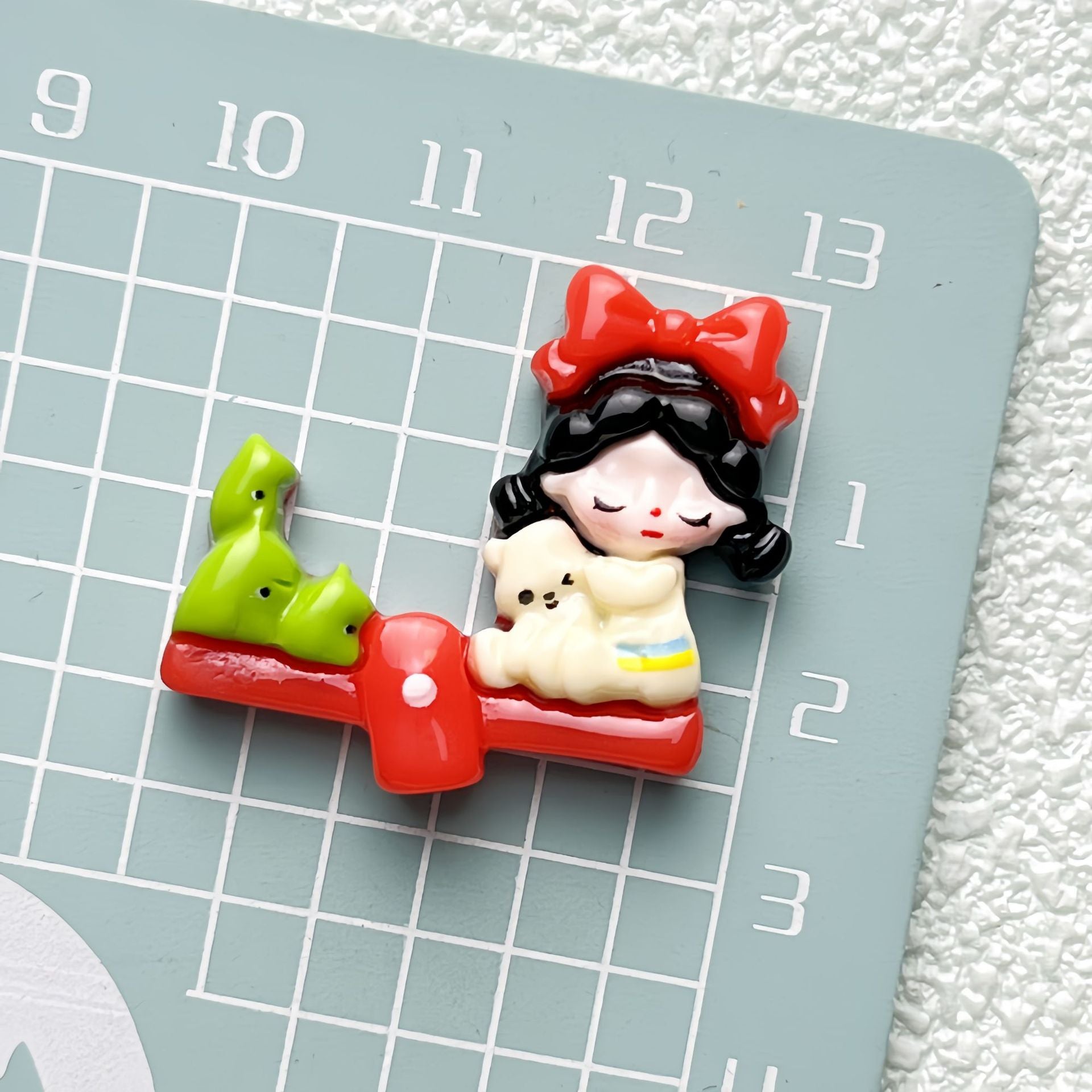 DIY Cycling Girl Charms Accessories – Customizable Phone Case, Hairpin, Fridge Magnet & Keychain Set