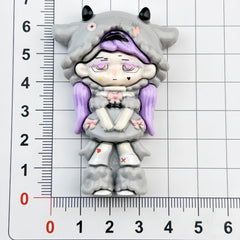 DIY Cartoon And Anime Children Charms Accessories – Customizable Phone Case, Hairpin, Fridge Magnet & Keychain Set