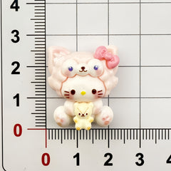 DIY  Hat Cartoon Animal  Charms Accessories – Customizable Phone Case, Hairpin, Fridge Magnet & Keychain Set