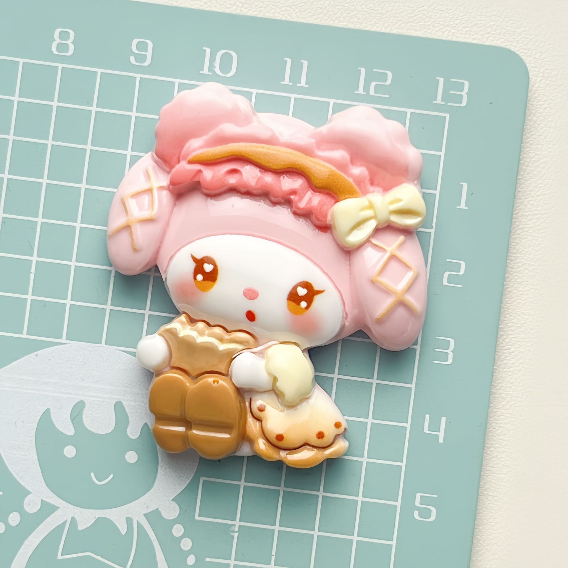 DIY Cute Cartoon Charms Accessories – Customizable Phone Case, Hairpin, Fridge Magnet & Keychain Set