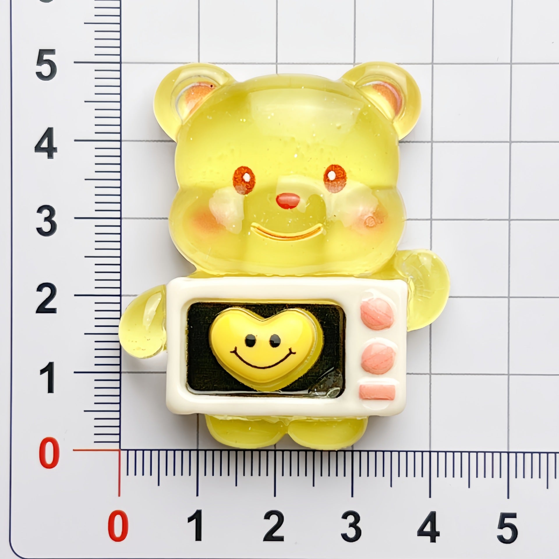DIY   Bear Charms Accessories – Customizable Phone Case, Hairpin, Fridge Magnet & Keychain Set