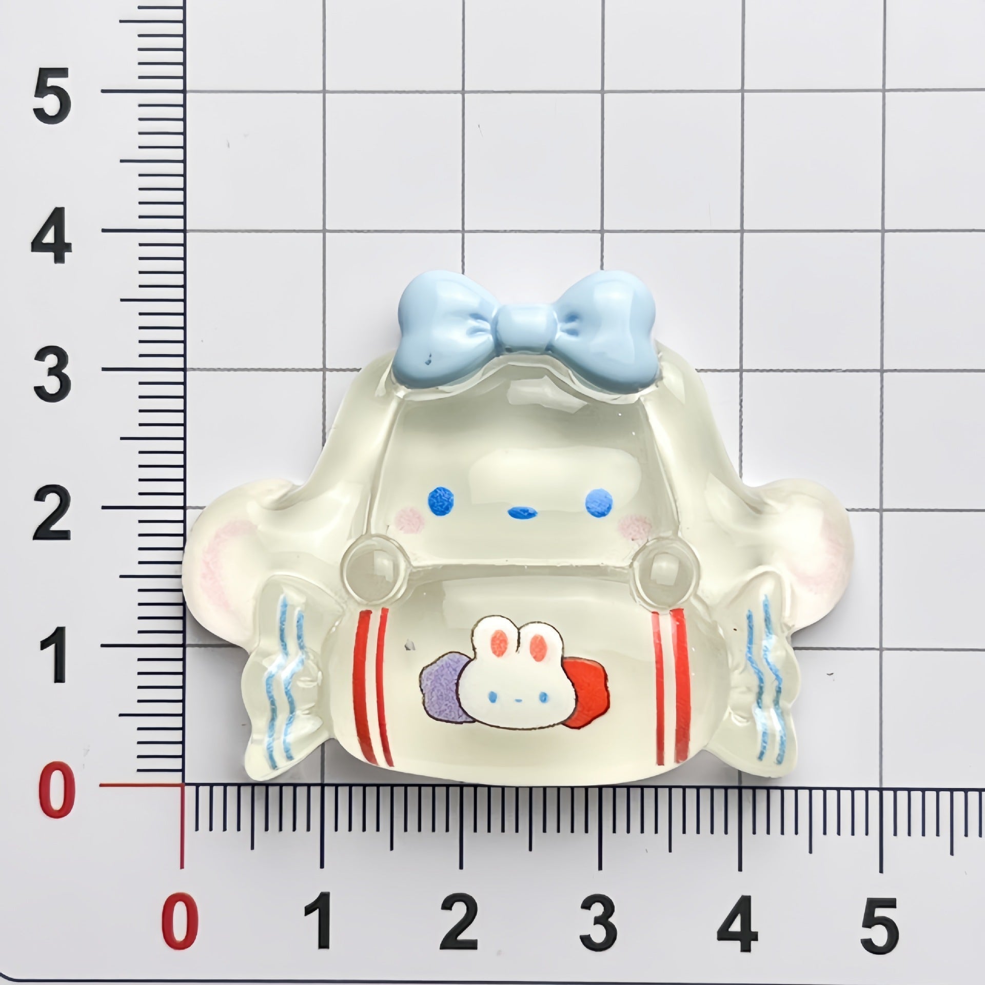 DIY Luminous Solid Color Happy Cinnamon Dog Cartoon Glossy  Charms Accessories – Customizable Phone Case, Hairpin, Fridge Magnet & Keychain Set