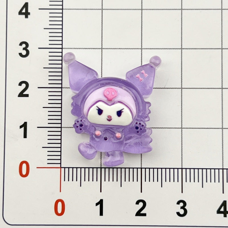 DIY  Purple Rice Charms Accessories – Customizable Phone Case, Hairpin, Fridge Magnet & Keychain Set