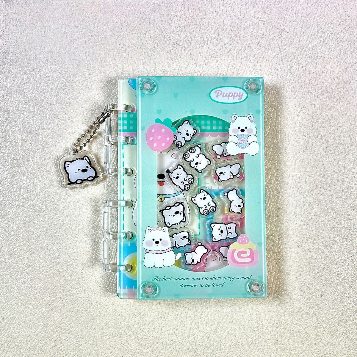 DIY Silly Cute Puppy Acrylic Shaky Notebook - Customizable with Trendy & Anime IP Characters