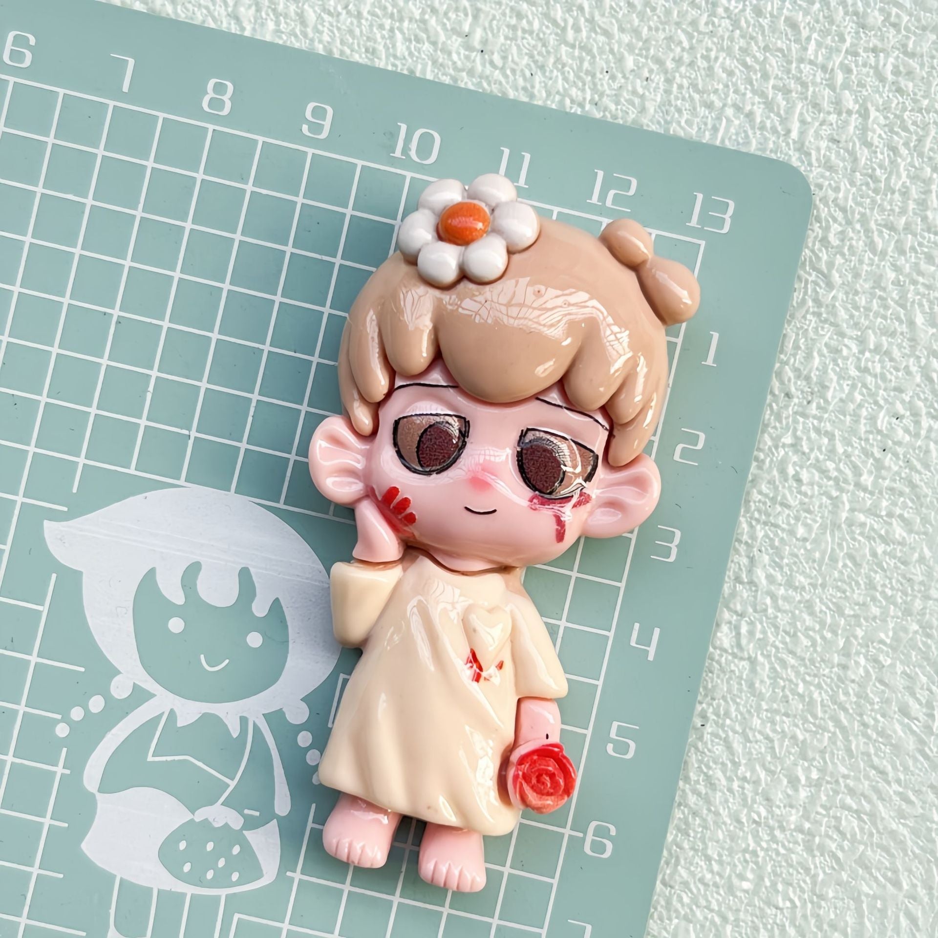 DIY  Cartoon Little Boy Charms Accessories – Customizable Phone Case, Hairpin, Fridge Magnet & Keychain Set
