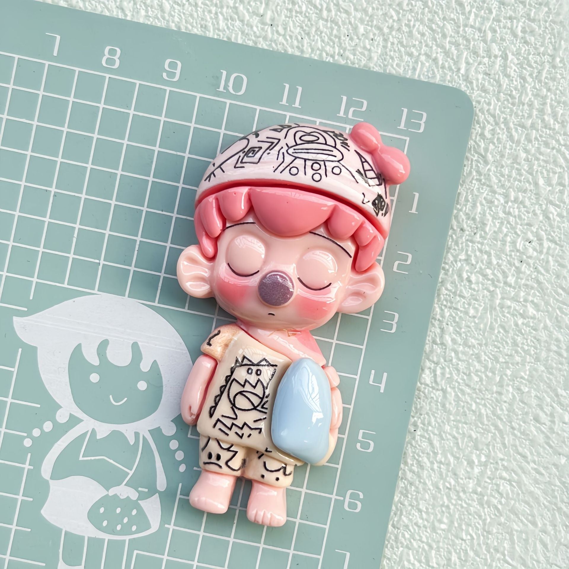 DIY  Cartoon Little Boy Charms Accessories – Customizable Phone Case, Hairpin, Fridge Magnet & Keychain Set
