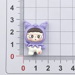 DIY Boy Sanrio Charms Accessories – Customizable Phone Case, Hairpin, Fridge Magnet & Keychain Set