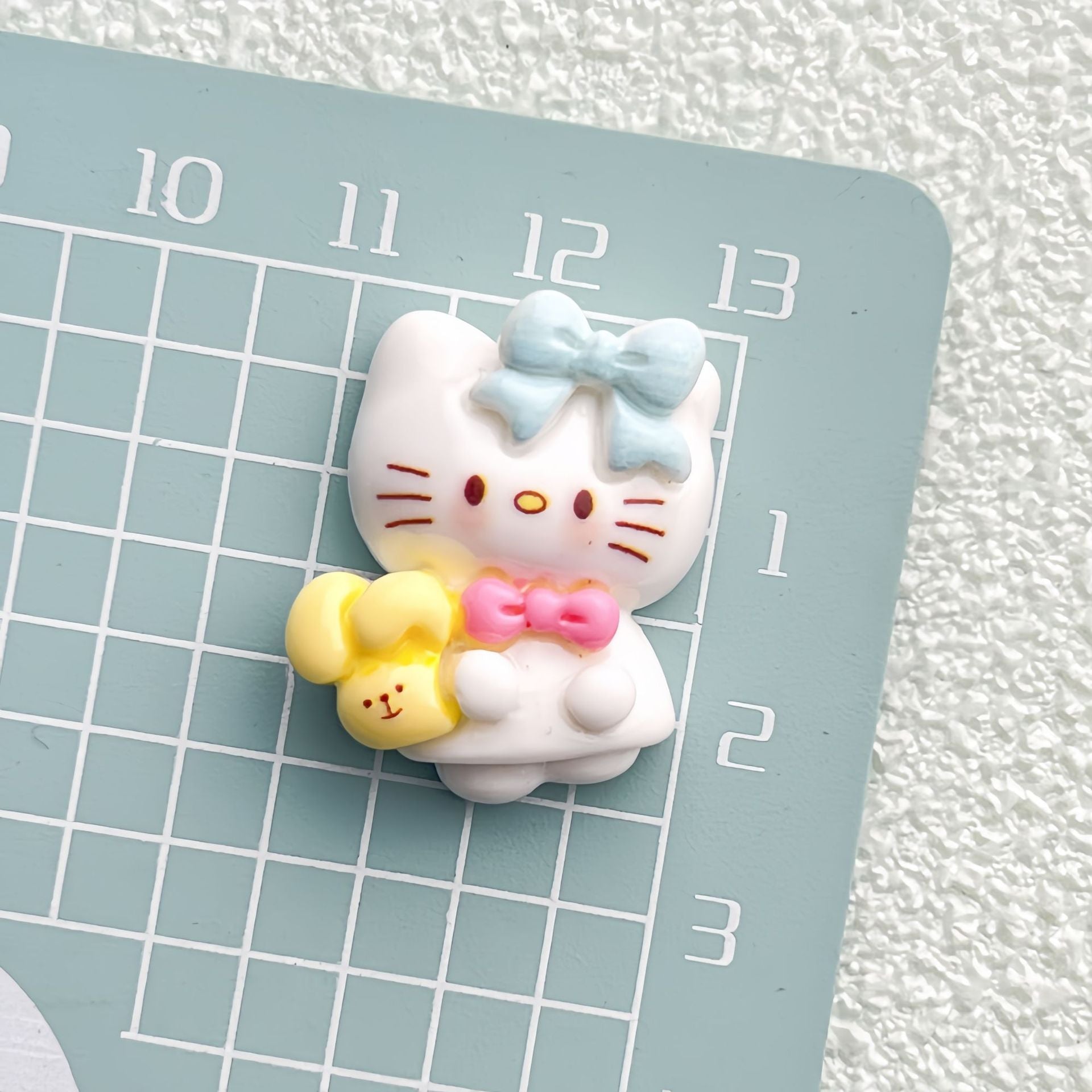 DIY Cat KT Cat  Charms Accessories – Customizable Phone Case, Hairpin, Fridge Magnet & Keychain Set