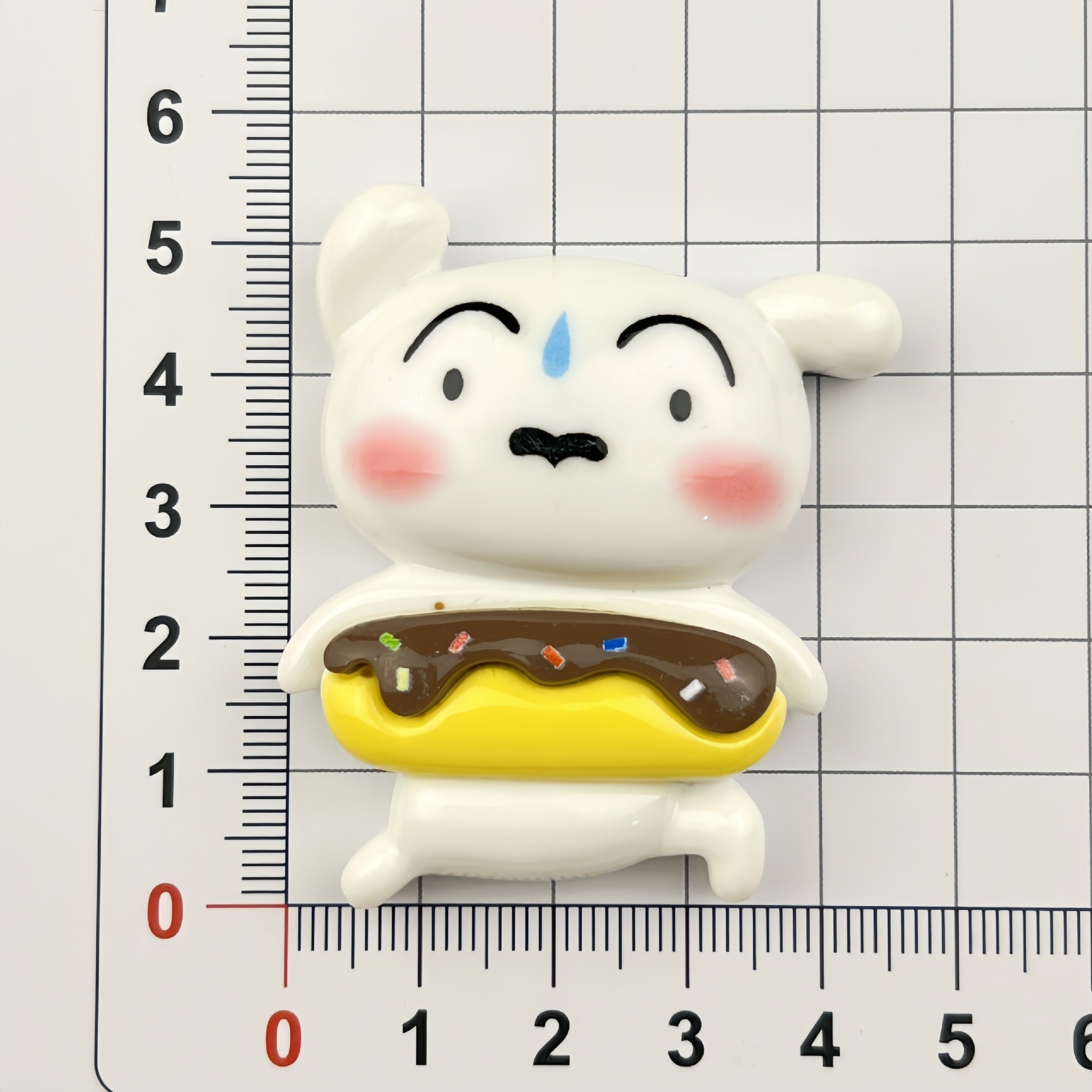 DIY Cone Shin-chan Charms Accessories – Customizable Phone Case, Hairpin, Fridge Magnet & Keychain Set
