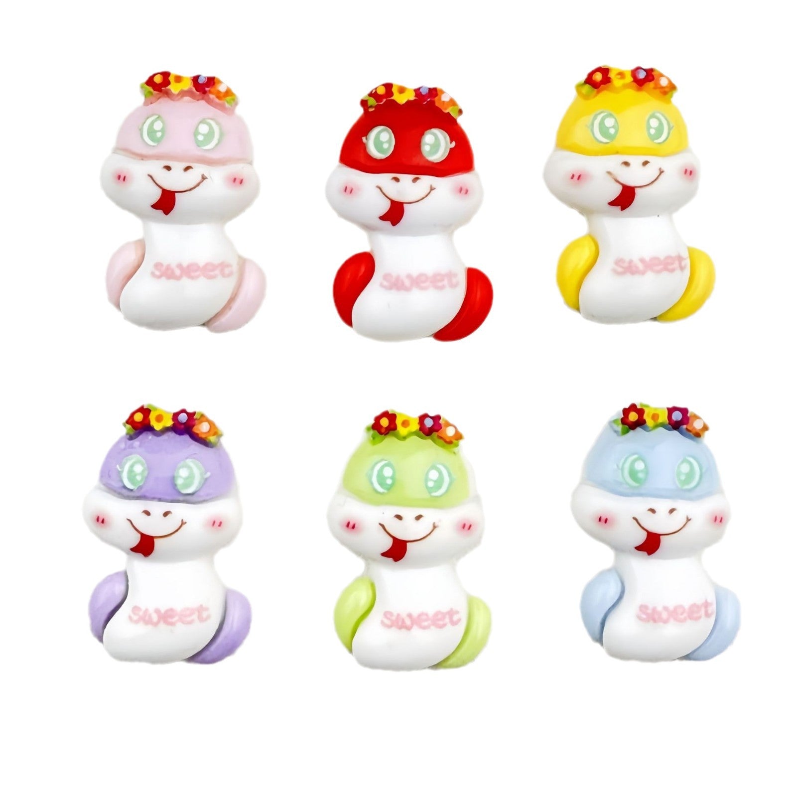DIY Little Snake Charms Accessories – Customizable Phone Case, Hairpin, Fridge Magnet & Keychain Set