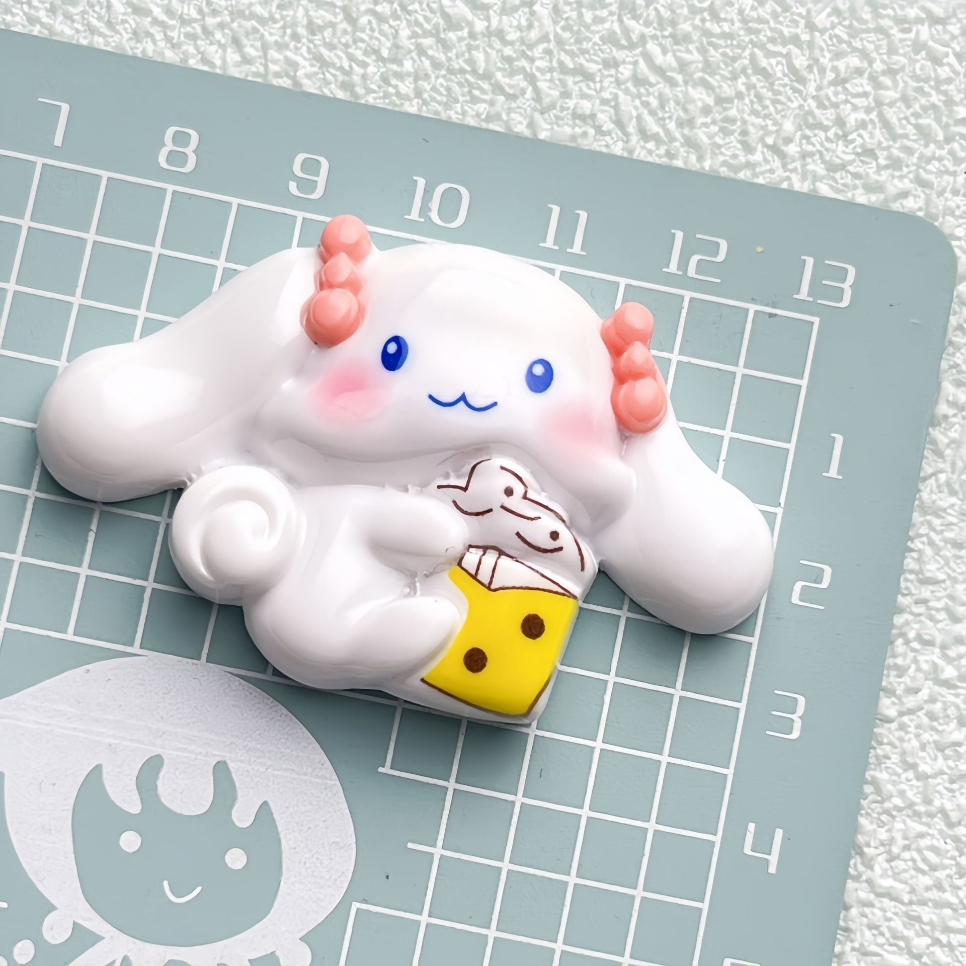 DIY Animal Drinking Milk Tea Charms Accessories – Customizable Phone Case, Hairpin, Fridge Magnet & Keychain Set