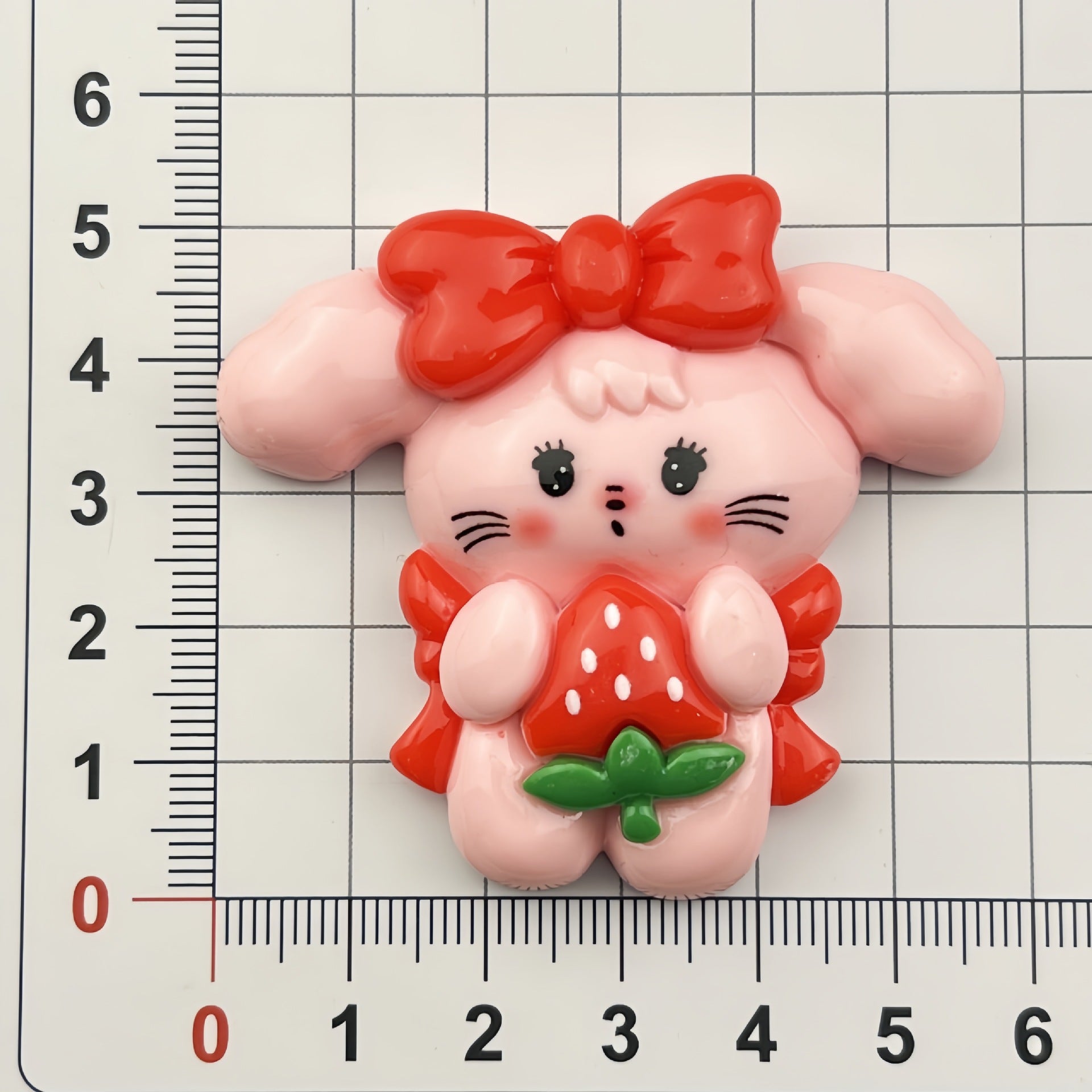 DIY Strawberry Cat Charms Accessories – Customizable Phone Case, Hairpin, Fridge Magnet & Keychain Set