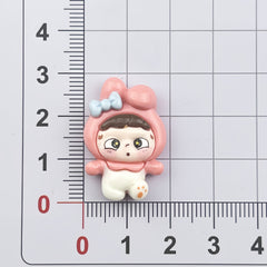 DIY Boy Sanrio Charms Accessories – Customizable Phone Case, Hairpin, Fridge Magnet & Keychain Set