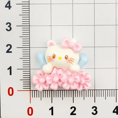 DIY  Sakura Kitten  Charms Accessories – Customizable Phone Case, Hairpin, Fridge Magnet & Keychain Set