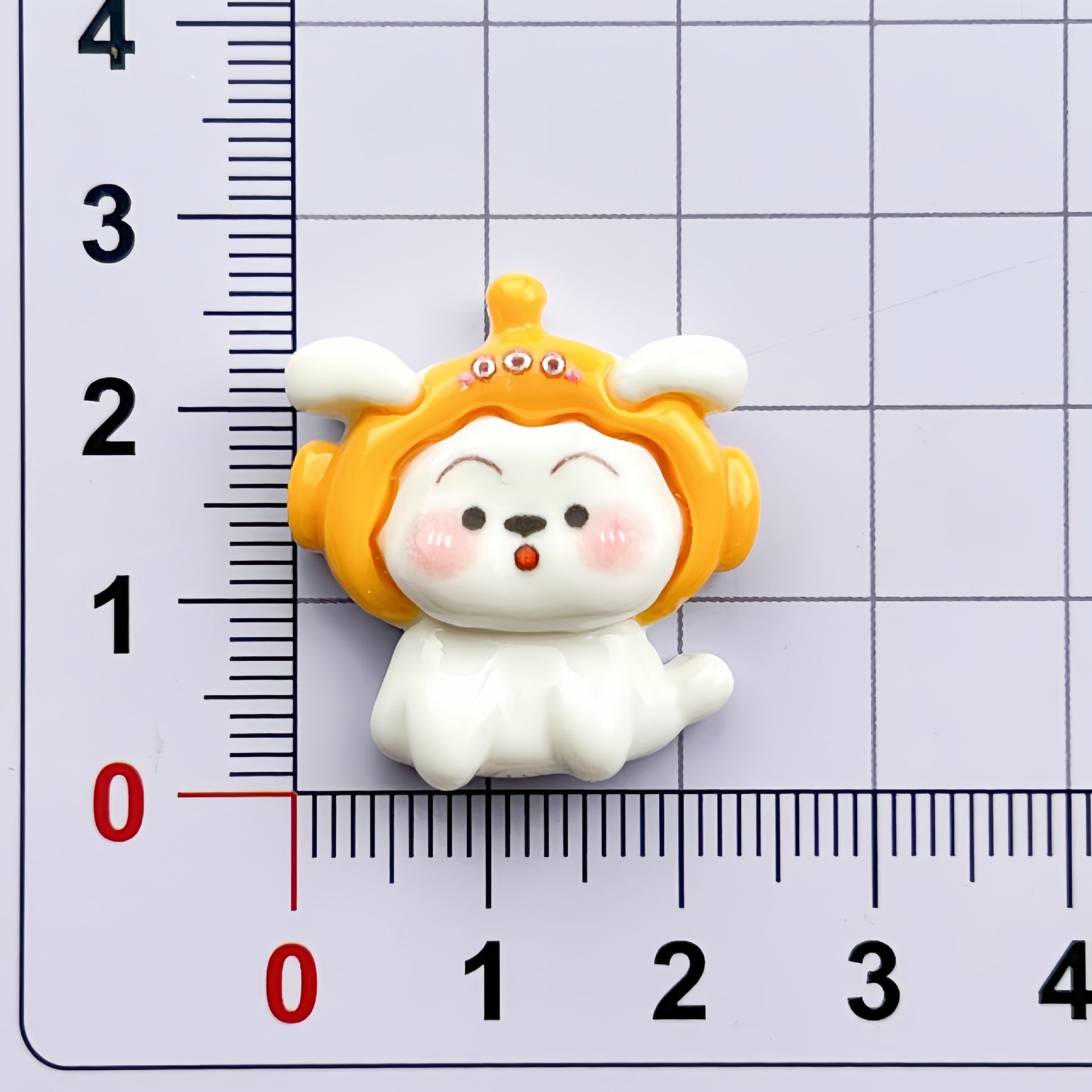 DIY Multicolor Hat Little White Dog Charms Accessories – Customizable Phone Case, Hairpin, Fridge Magnet & Keychain Set