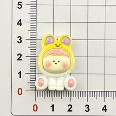 DIY Sitting Small Animal Charms Accessories – Customizable Phone Case, Hairpin, Fridge Magnet & Keychain Set