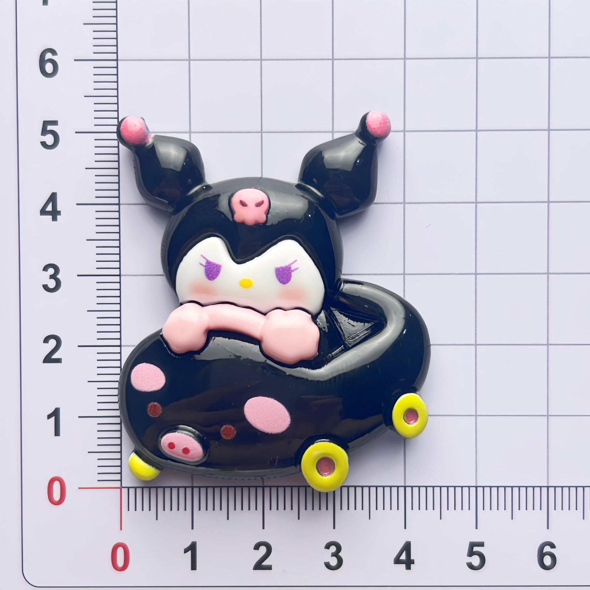 DIY Multi-color Sanrio Bumper Car Charms Accessories – Customizable Phone Case, Hairpin, Fridge Magnet & Keychain Set