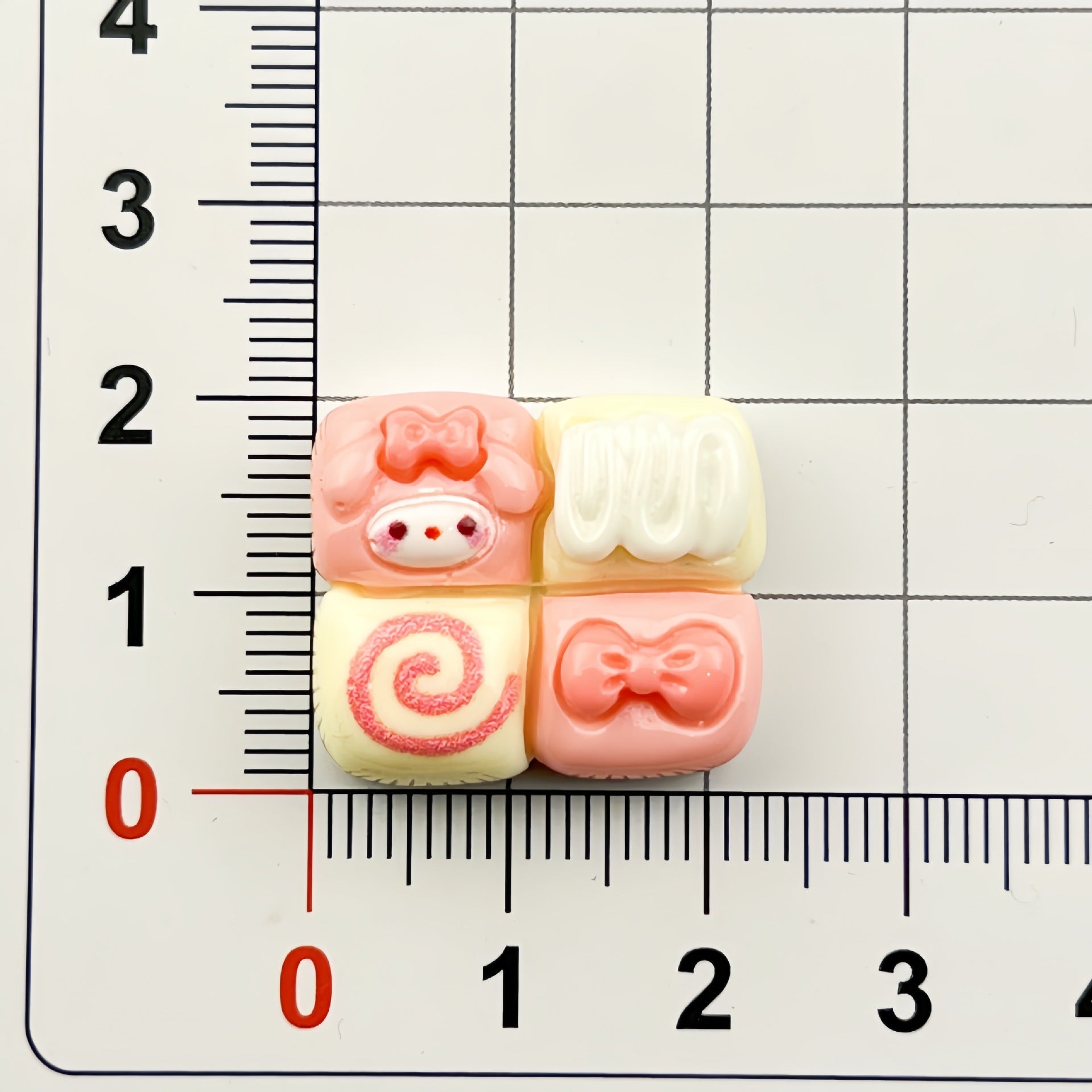 DIY Sanrio Four Palace Grid Charms Accessories – Customizable Phone Case, Hairpin, Fridge Magnet & Keychain Set