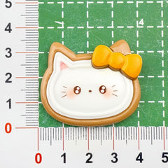 DIY multicolor bowknot kitten Charms Accessories – Customizable Phone Case, Hairpin, Fridge Magnet & Keychain Set