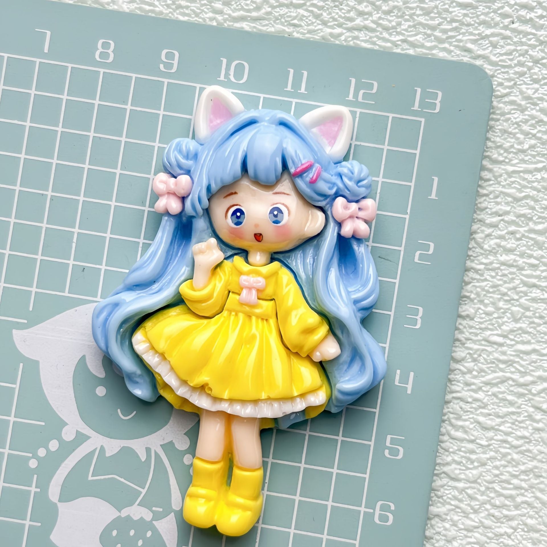 DIY Cosplay Pretty Girl Charms Accessories – Customizable Phone Case, Hairpin, Fridge Magnet & Keychain Set