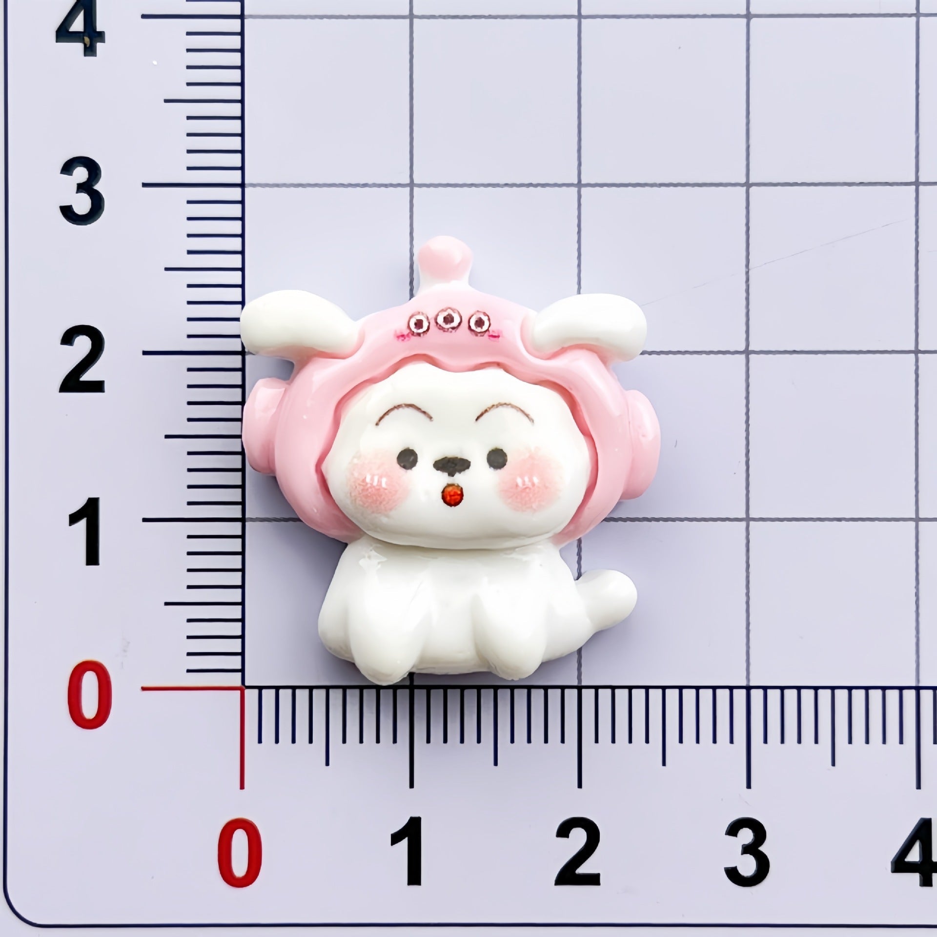 DIY Multicolor Hat Little White Dog Charms Accessories – Customizable Phone Case, Hairpin, Fridge Magnet & Keychain Set