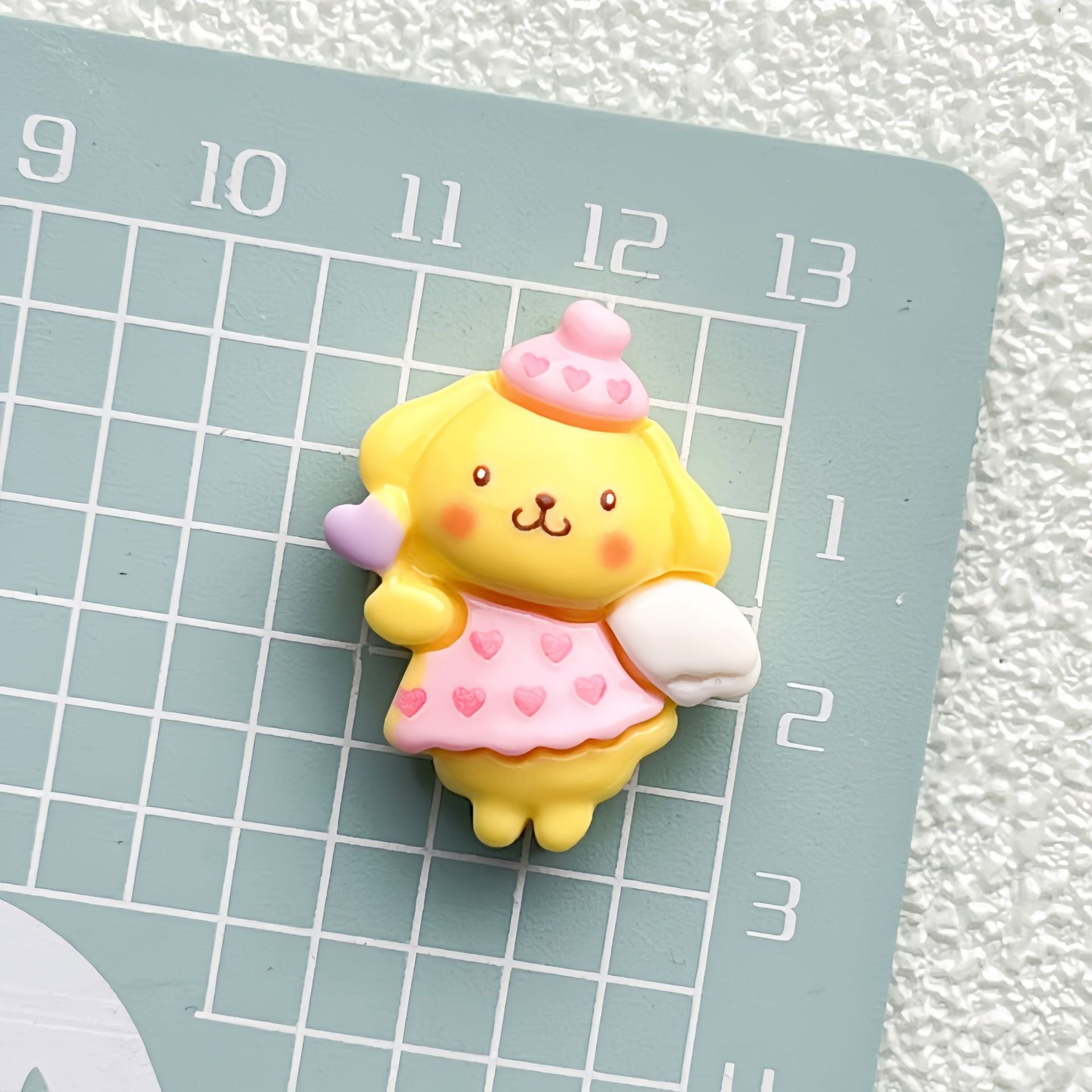 DIY  Heart Angel Sanrio Charms Accessories – Customizable Phone Case, Hairpin, Fridge Magnet & Keychain Set -