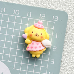 DIY  Heart Angel Sanrio Charms Accessories – Customizable Phone Case, Hairpin, Fridge Magnet & Keychain Set -