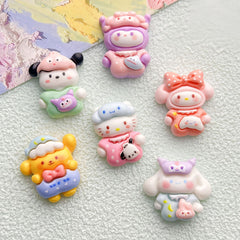 DIY Headband with Small Animals Charms Accessories – Customizable Phone Case, Hairpin, Fridge Magnet & Keychain Set