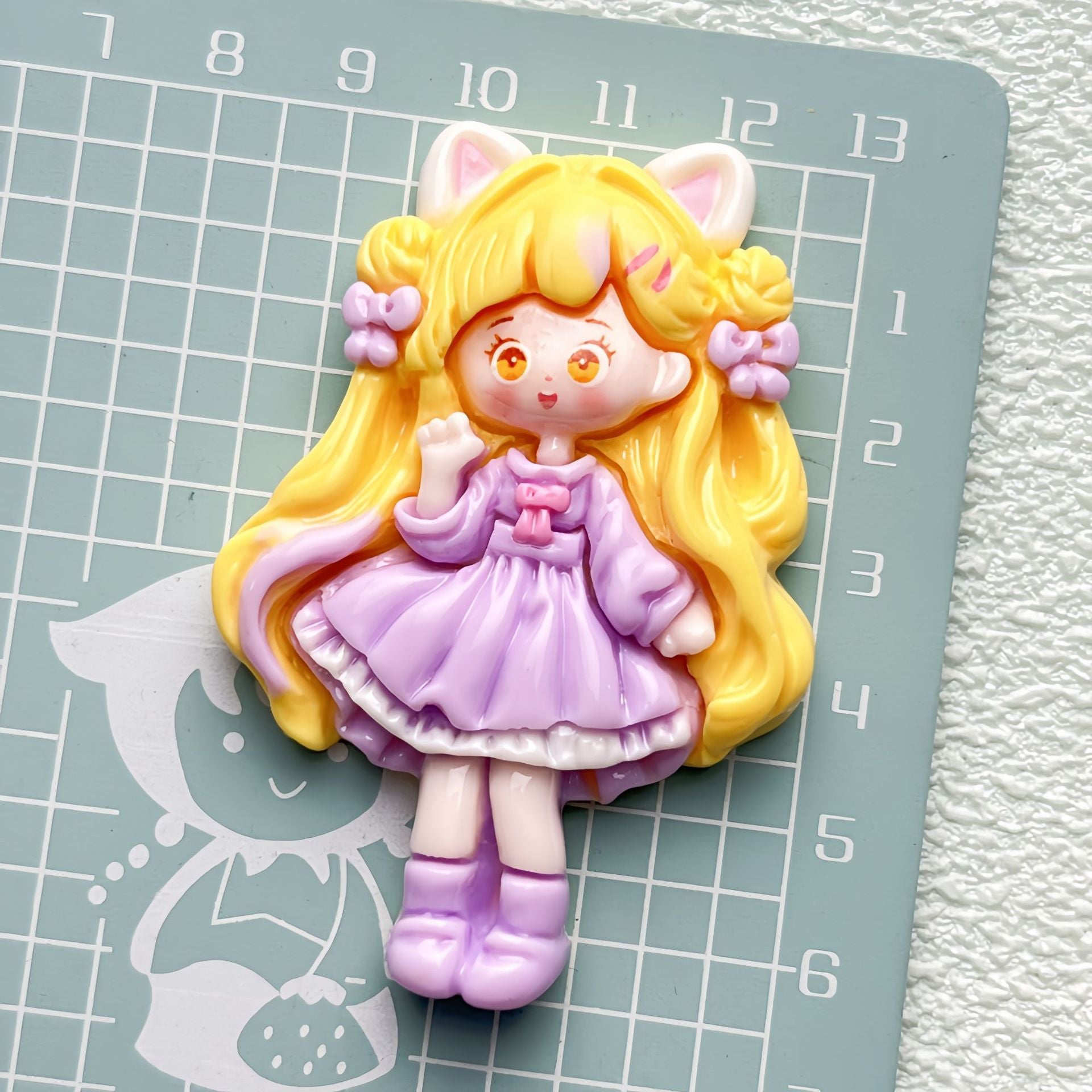 DIY Cosplay Pretty Girl Charms Accessories – Customizable Phone Case, Hairpin, Fridge Magnet & Keychain Set