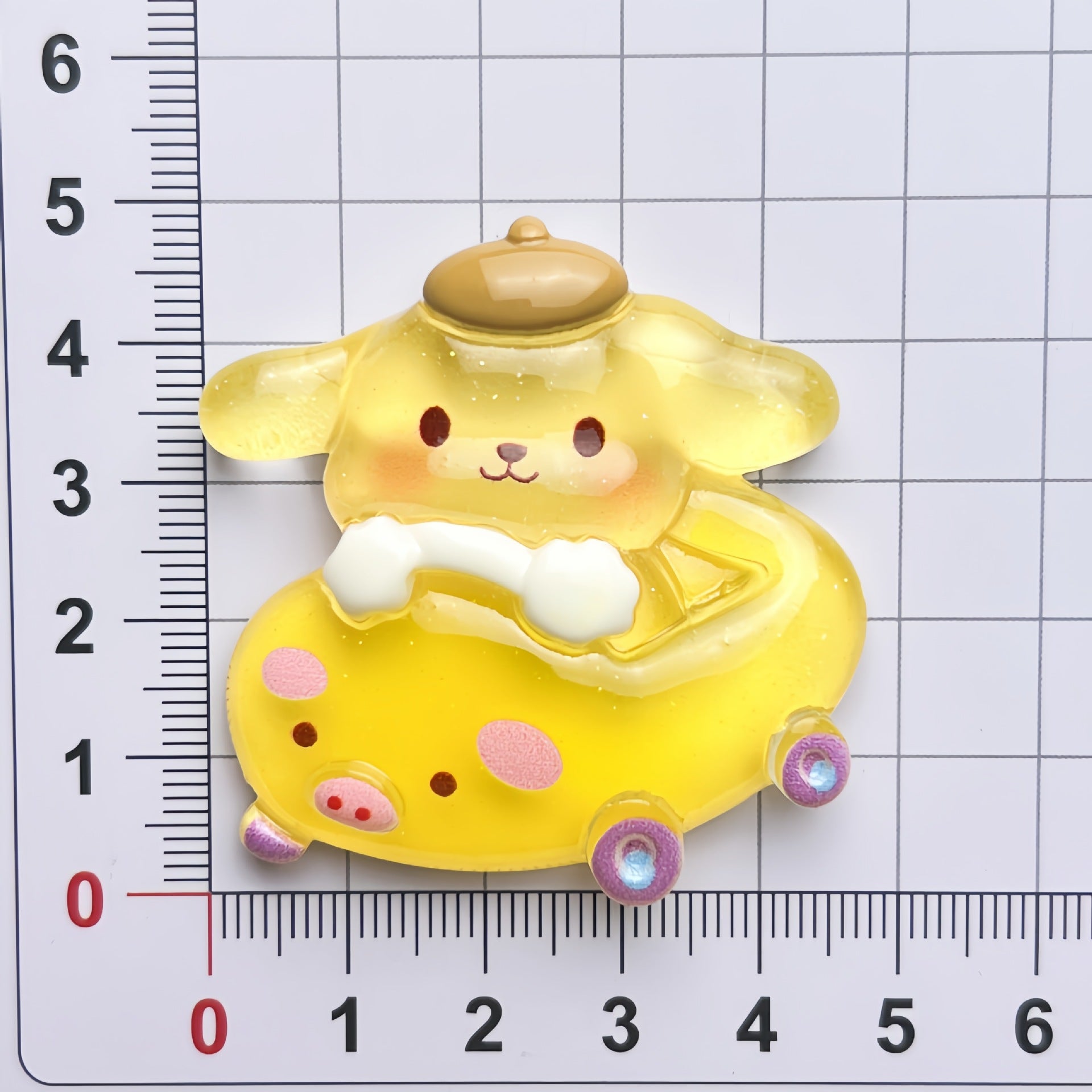 DIY Luminous Bumper Car Sanrio Charms Accessories – Customizable Phone Case, Hairpin, Fridge Magnet & Keychain Set