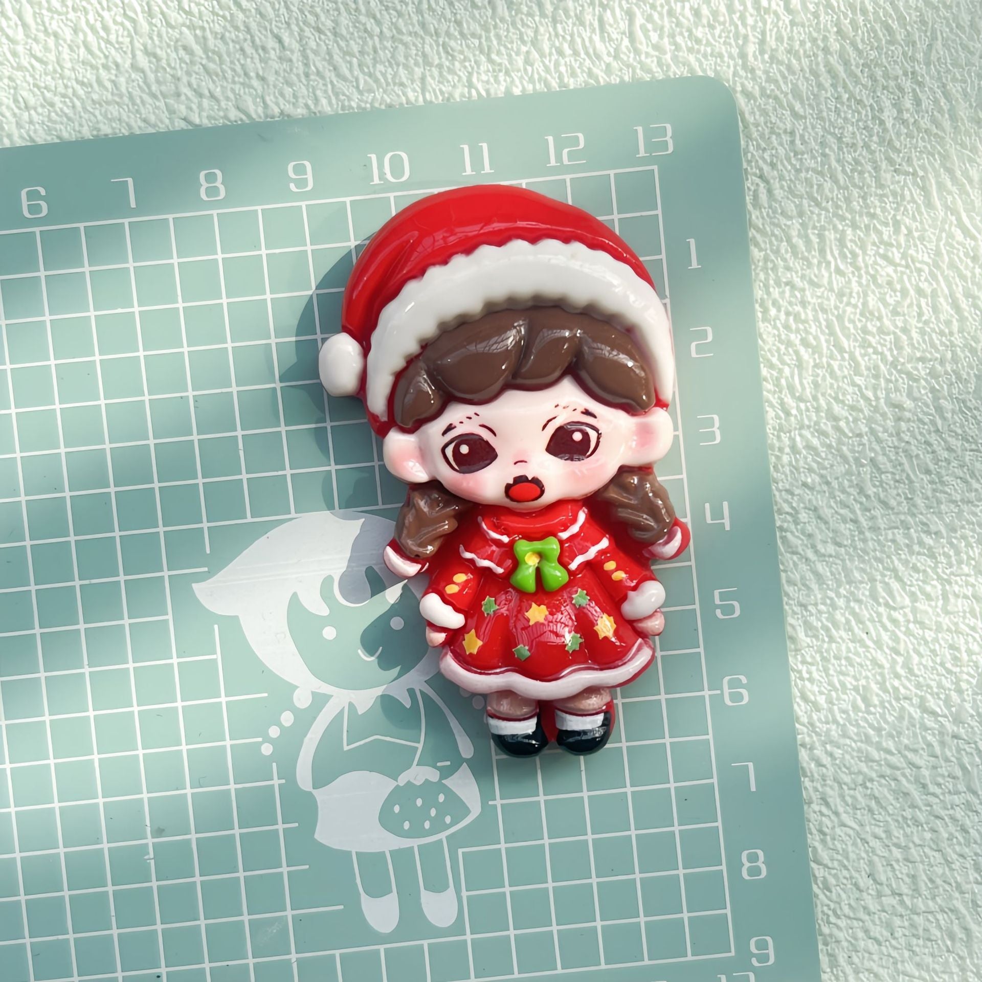 DIY Cute Girl With Charms Accessories – Customizable Phone Case, Hairpin, Fridge Magnet & Keychain Set