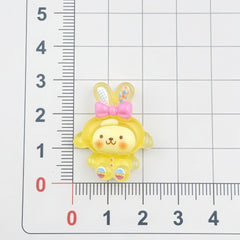 DIY Luminous Rabbit Charms Accessories – Customizable Phone Case, Hairpin, Fridge Magnet & Keychain Set