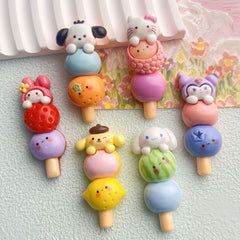 DIY Animal Candied Hawthorn Charms Accessories – Customizable Phone Case, Hairpin, Fridge Magnet & Keychain Set