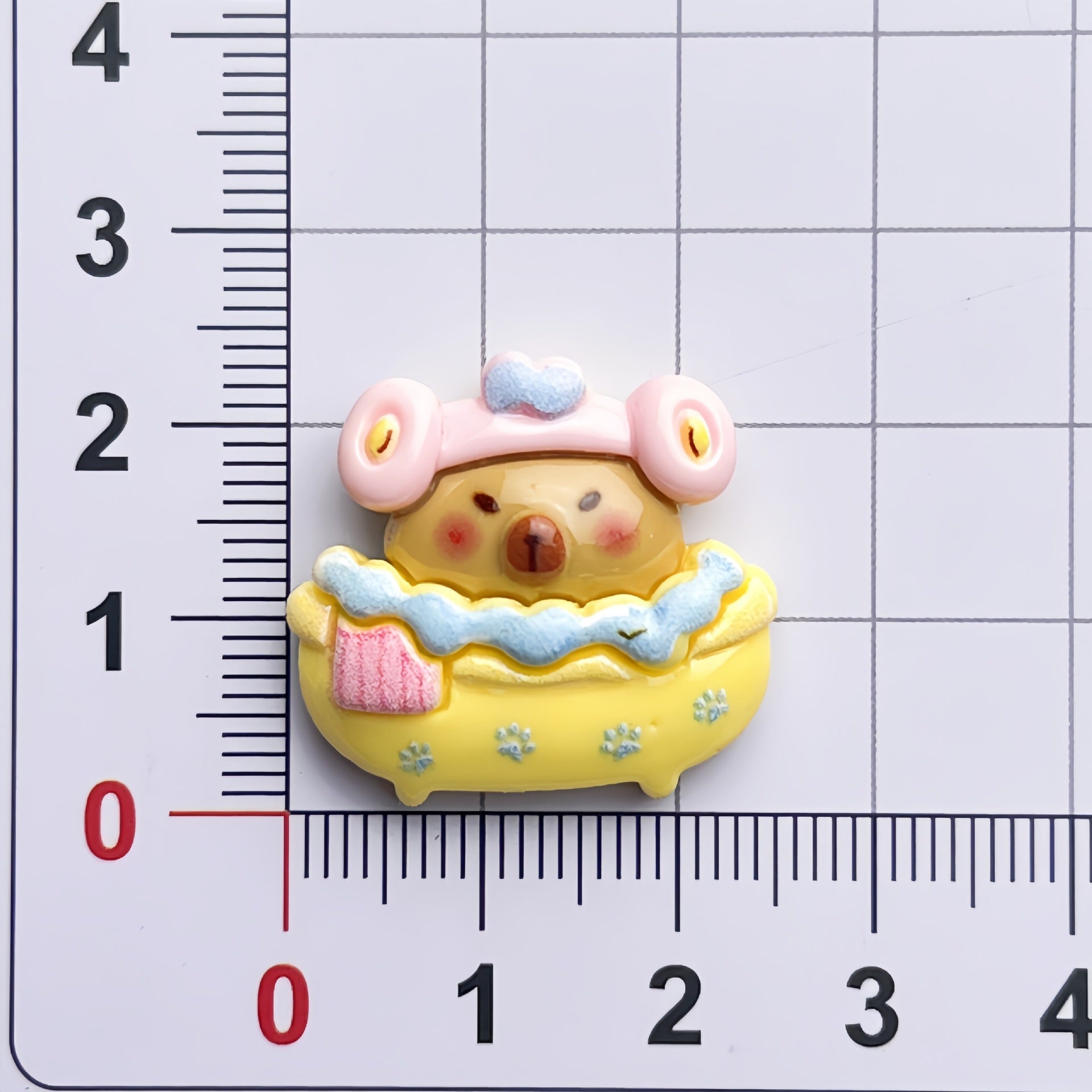 DIY  Bath Capy  Charms Accessories – Customizable Phone Case, Hairpin, Fridge Magnet & Keychain Set