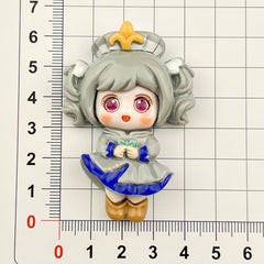 DIY Chubby Girl  Charms Accessories – Customizable Phone Case, Hairpin, Fridge Magnet & Keychain Set