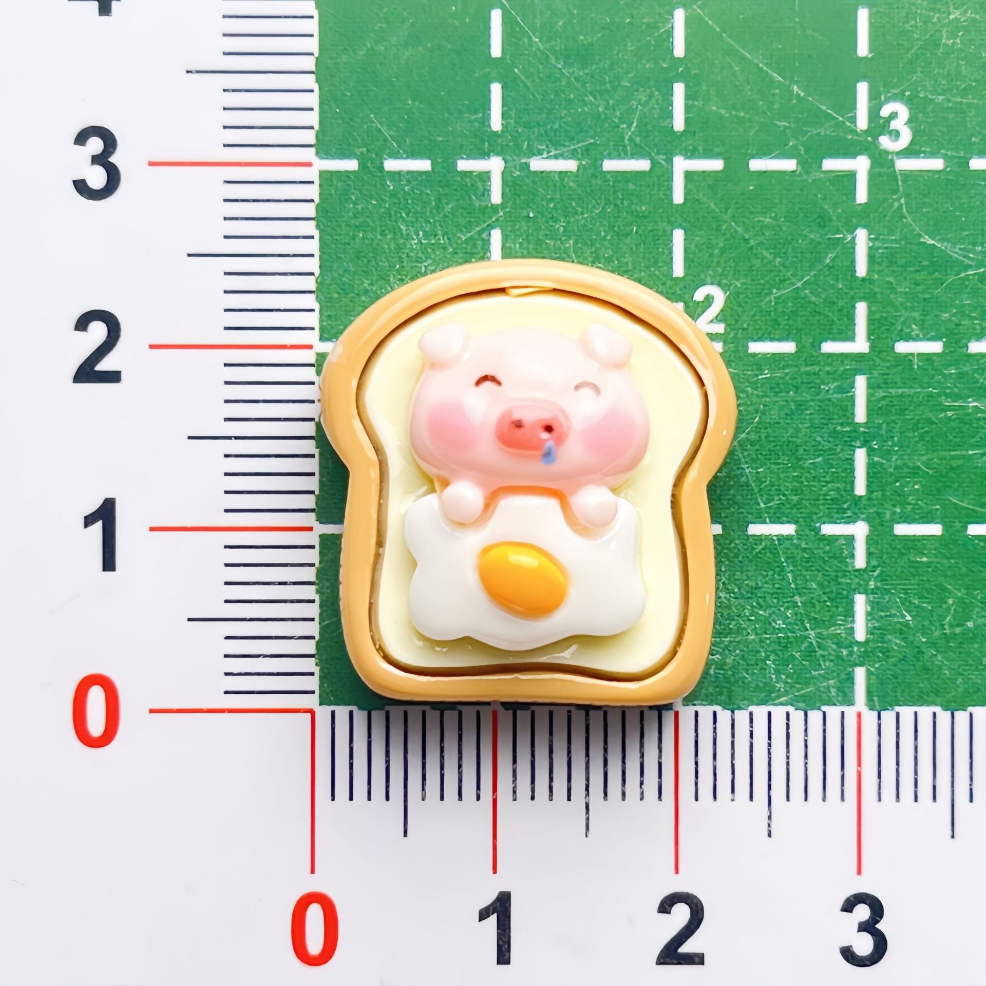 DIY Food Play Pink Sweet Dessert Pig Charms Accessories – Customizable Phone Case, Hairpin, Fridge Magnet & Keychain Set