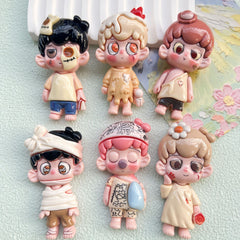 DIY  Cartoon Little Boy Charms Accessories – Customizable Phone Case, Hairpin, Fridge Magnet & Keychain Set