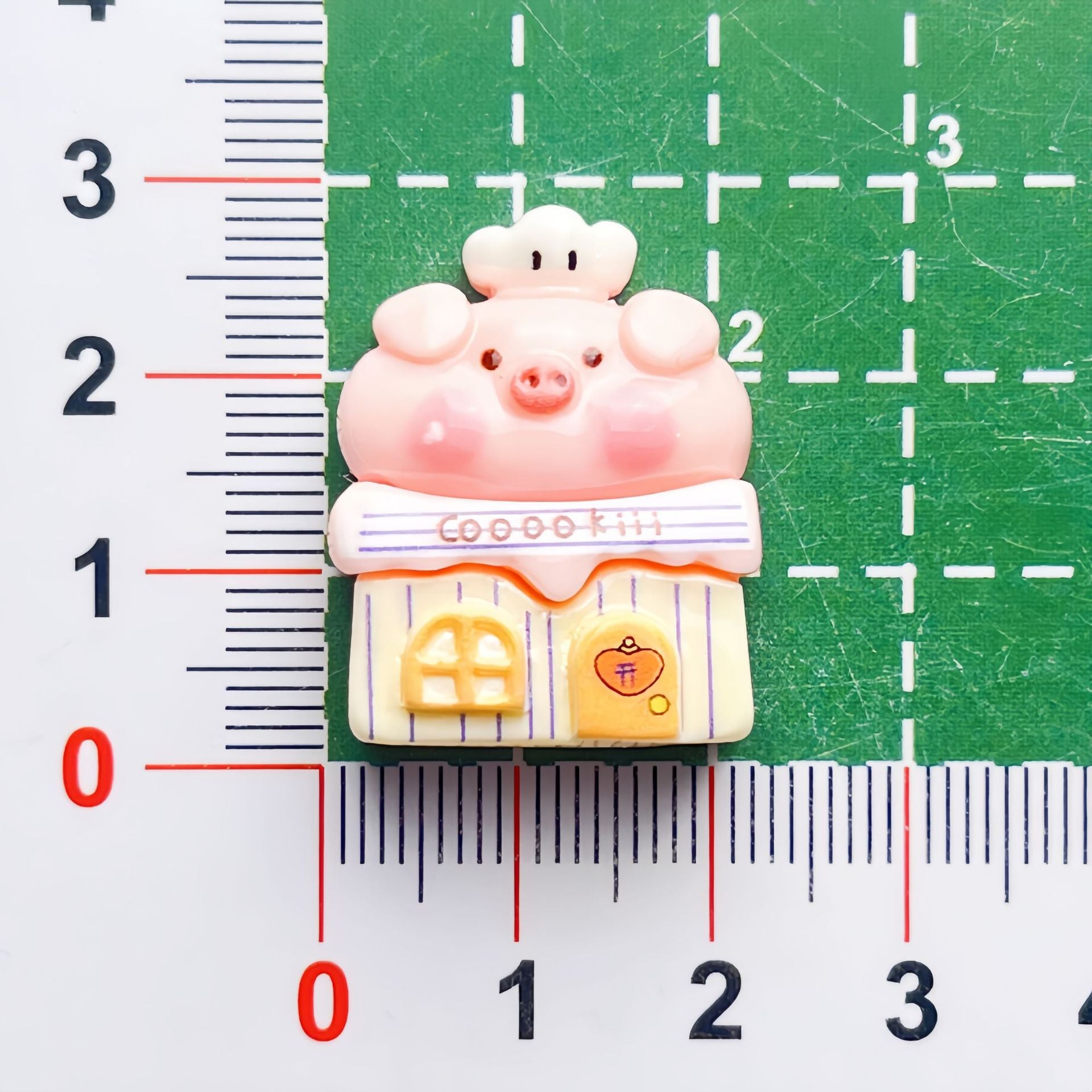 DIY Food Play Pink Sweet Dessert Pig Charms Accessories – Customizable Phone Case, Hairpin, Fridge Magnet & Keychain Set