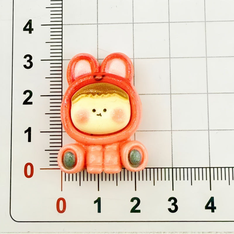 DIY Sitting Small Animal Charms Accessories – Customizable Phone Case, Hairpin, Fridge Magnet & Keychain Set