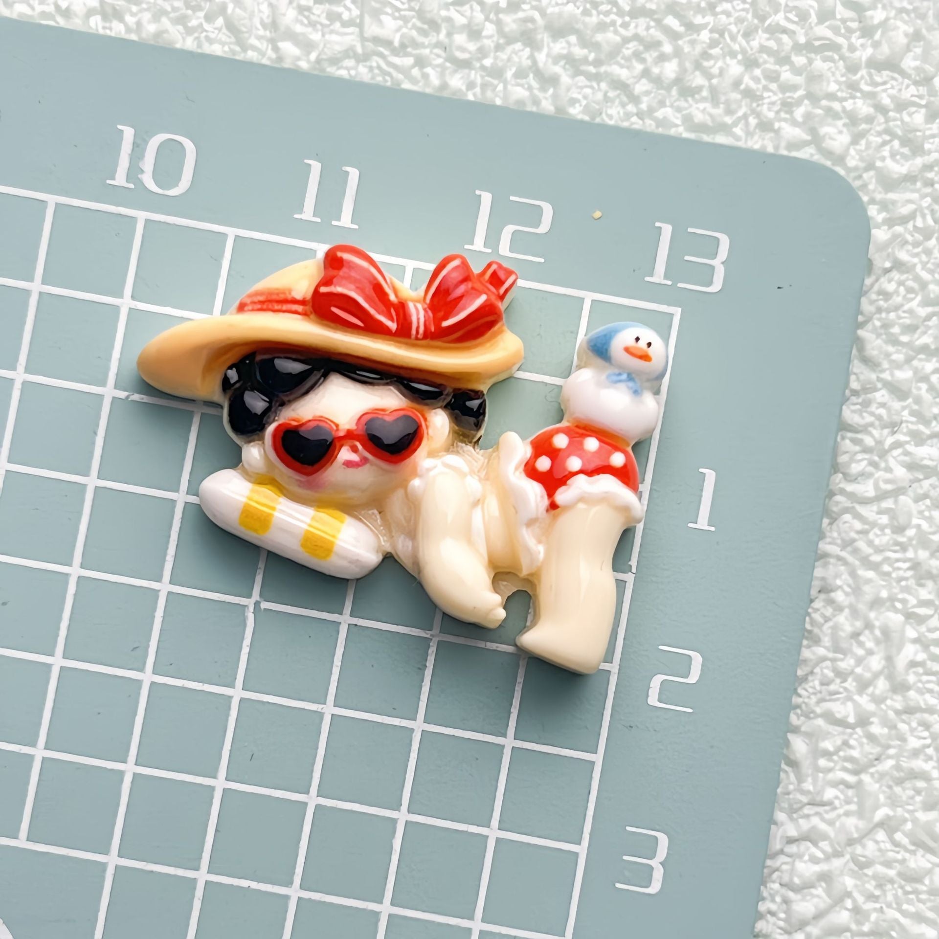 DIY Sleeping Mermaid Charms Accessories – Customizable Phone Case, Hairpin, Fridge Magnet & Keychain Set