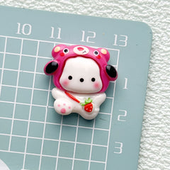 DIY Pochacco Charms Accessories – Customizable Phone Case, Hairpin, Fridge Magnet & Keychain Set