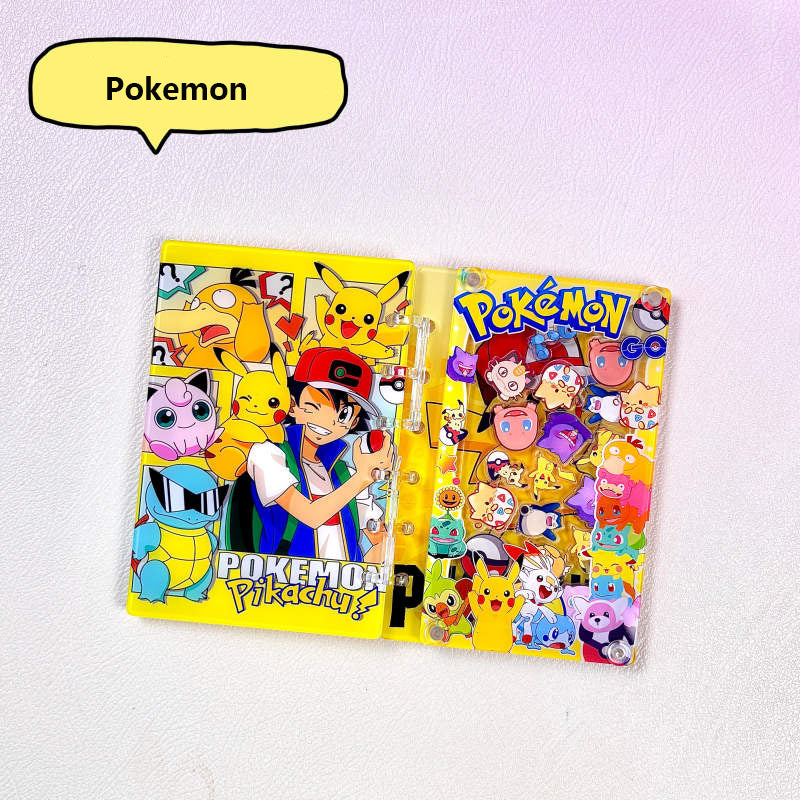 DIY Pokemon Acrylic Shaky Notebook - Customizable with Trendy & Anime IP Characters