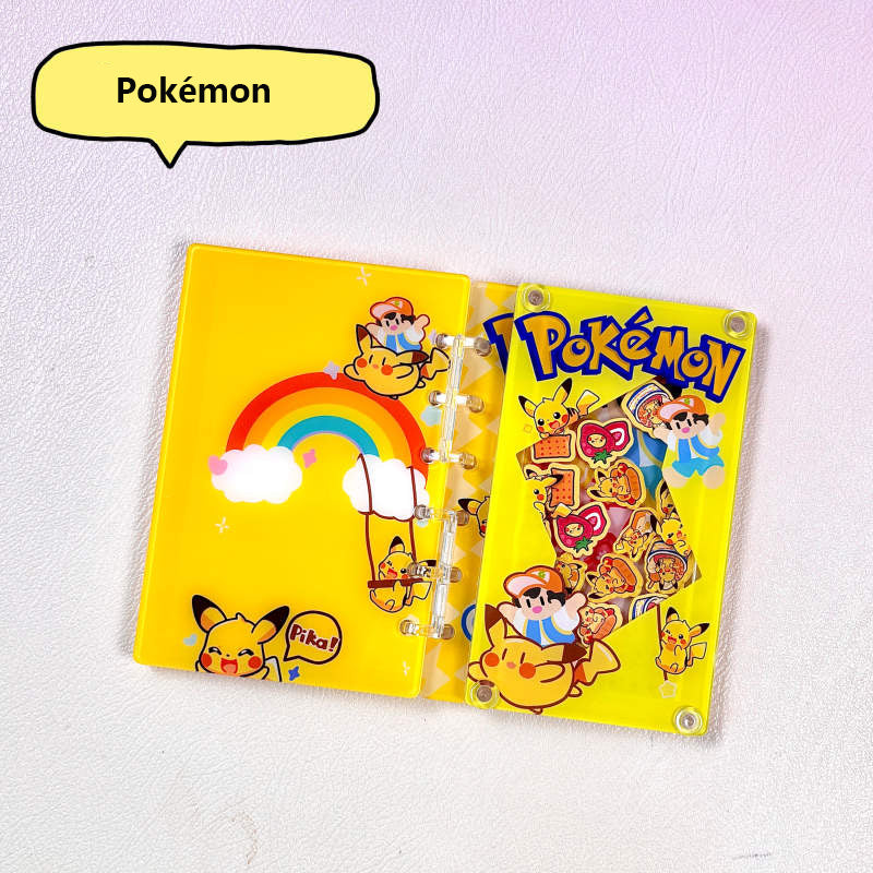 DIY Pokemon Pikachu Acrylic Shaky Notebook - Customizable with Trendy & Anime IP Characters