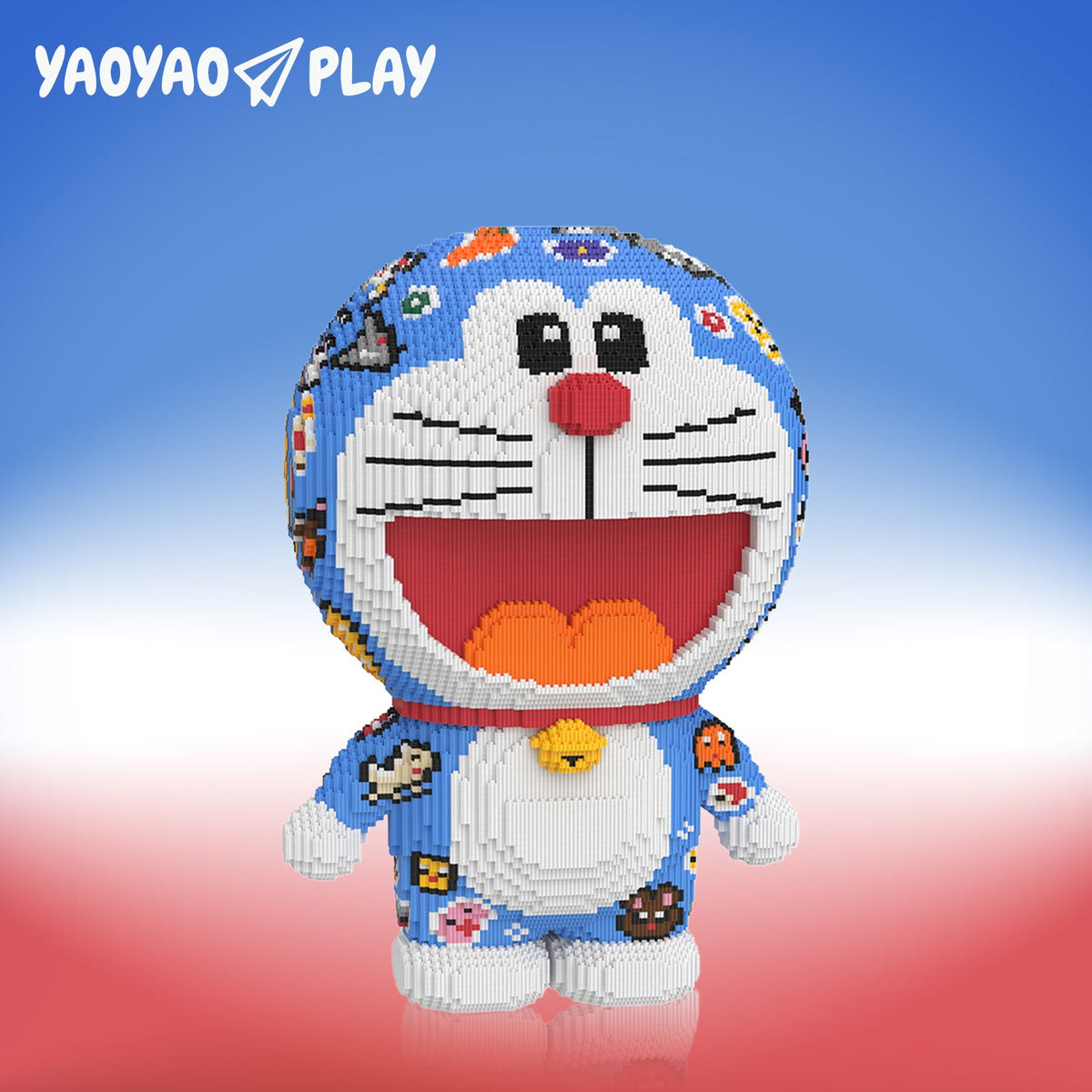 Sticker Robot Cat Building Block Set
