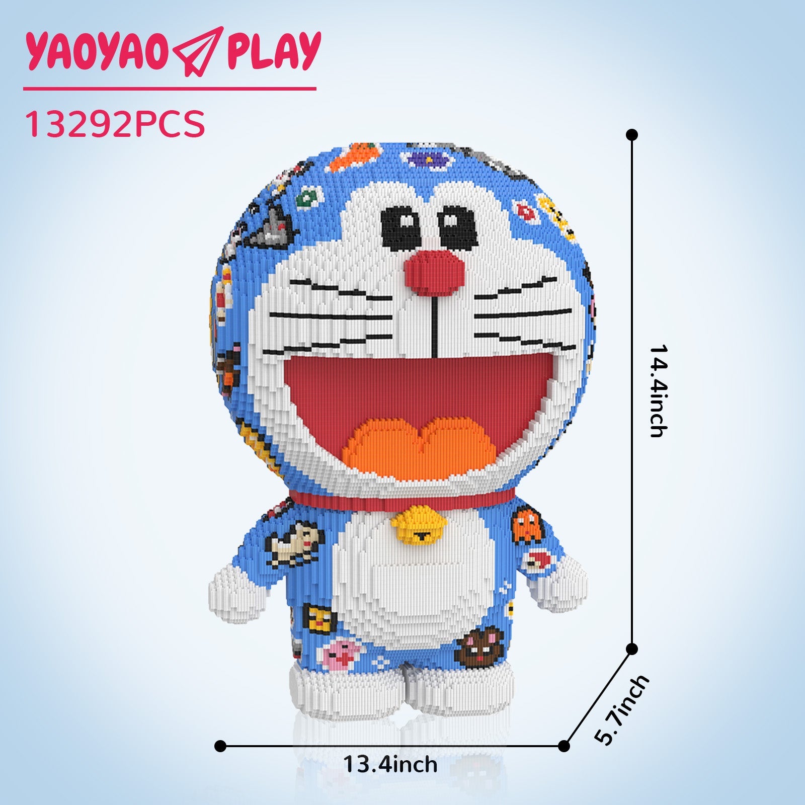 Sticker Robot Cat Building Block Set