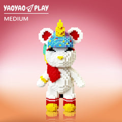 Rainbow Unicorn Plastic Building Blocks