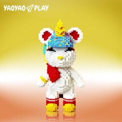 Rainbow Unicorn Plastic Building Blocks