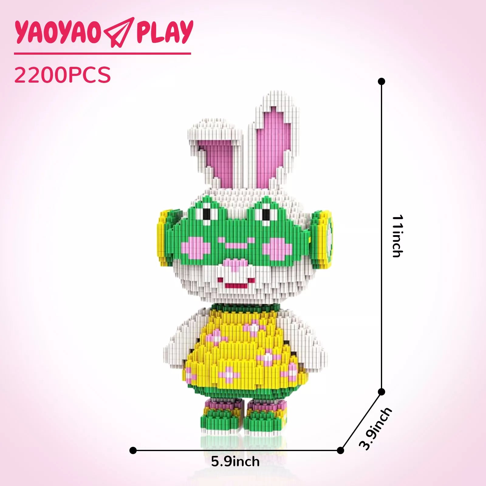 Momo Floral Dress Bunny Building Block Set