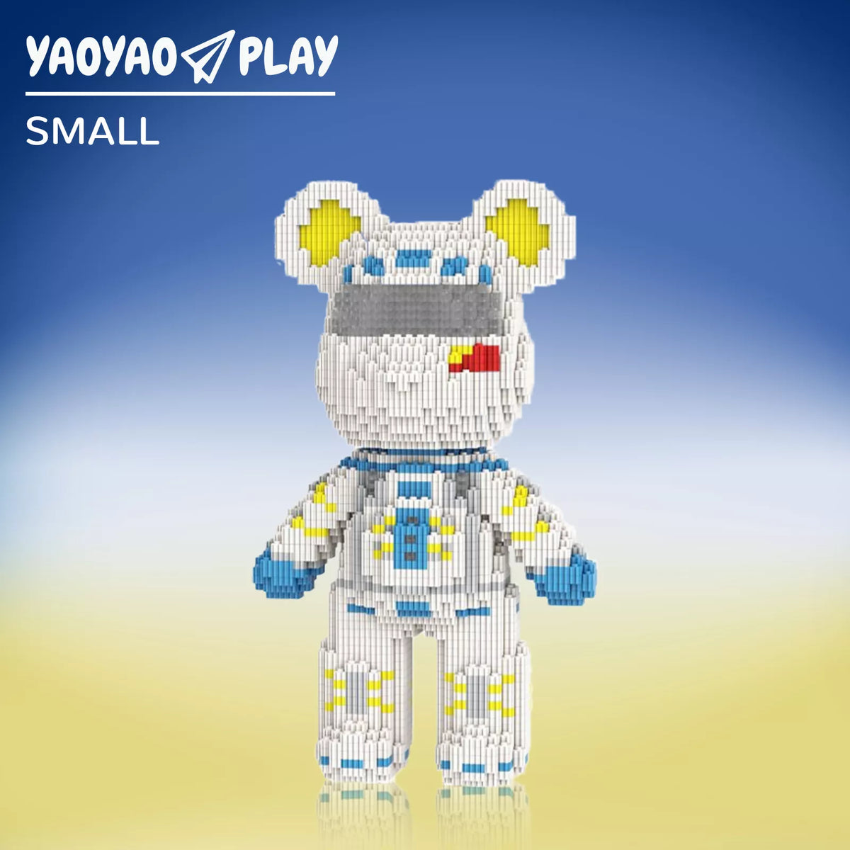 Male Astronaut Medium Bear Building Block Set