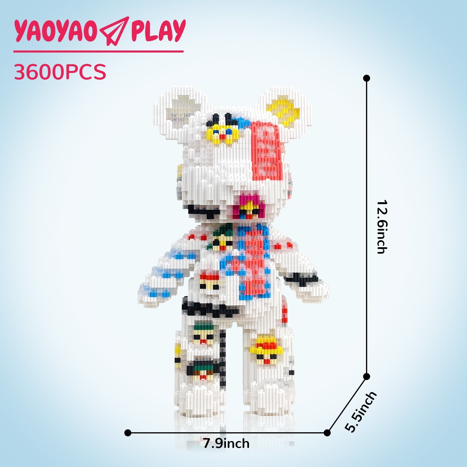 Pirate Sticker Medium Bear Building Blocks